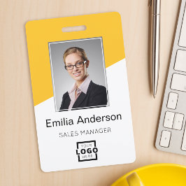 Crachá Código de Bar do logotipo da empresa personalizada