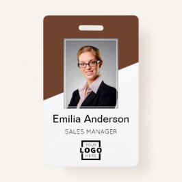 Crachá Código de Bar do logotipo da empresa personalizada