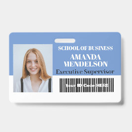 Crachá Código de barras da etiqueta de identificação de f