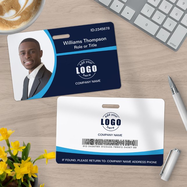 Crachá Código de Barras do Logotipo Fotográfico Personali (Criador carregado)