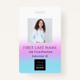 Crachá Código de Barras Nome de Foto ID Cartão Médico Saú