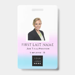 Crachá Código de barras Nome de foto IDCard NURSE Health 