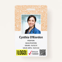 Crachá Código de Barras QR para ID Clínico de Fotografia 