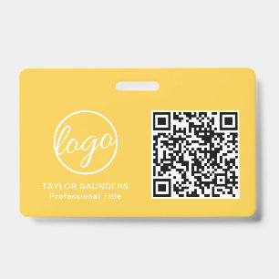 Crachá Código de Identificação de Funcionário QR Code Ama