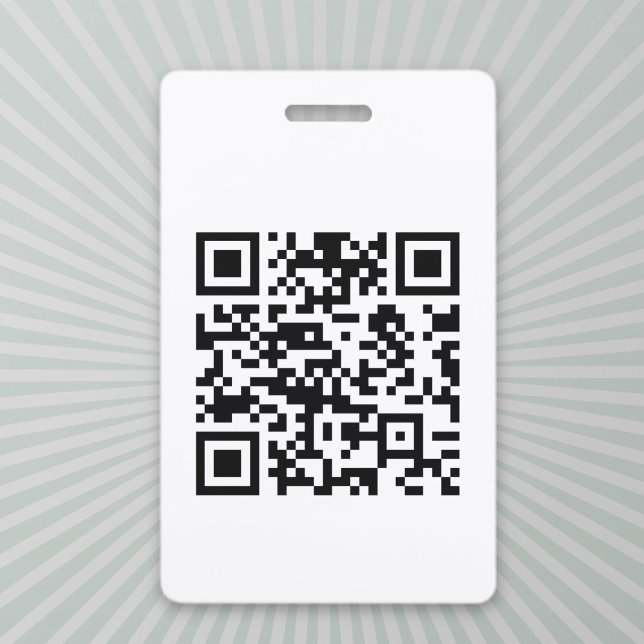 Crachá Código QR criado instantaneamente (inserindo sua U (Criador carregado)