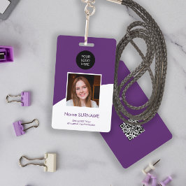 Crachá Código QR de foto de logotipo personalizado do car