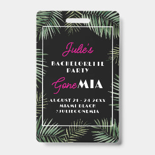 Crachá Código QR de Noiva de Miami Comprar um Drink