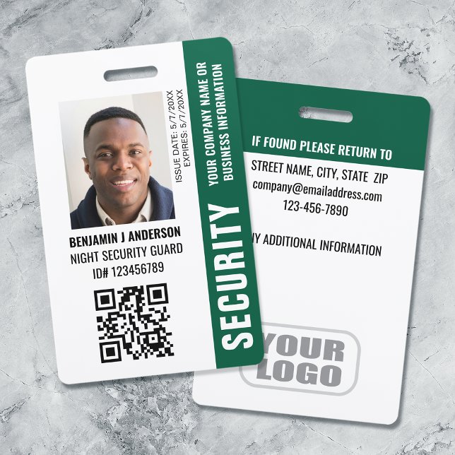 Crachá Código QR de Segurança de ID Personalizado Nome Fo (Criador carregado)