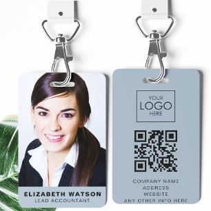 Crachá Código QR do Nome de etiqueta de Lanyard Personali