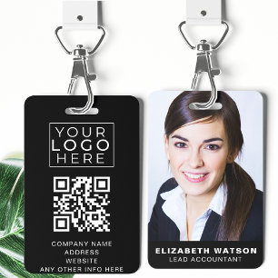 Crachá Código QR do Nome de etiqueta de Lanyard Personali