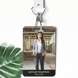 Crachá Código QR do Realer de Imobiliário Profissional Ne