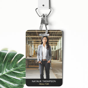 Crachá Código QR do Realer de Imobiliário Profissional Ne