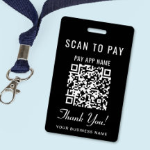 Código QR Preto para Pagamento por Leitura Óptica