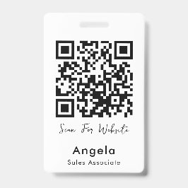 Crachá Código qr simples