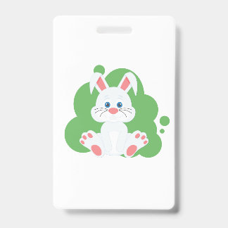 Crachá Coelho de desenho animado respingo