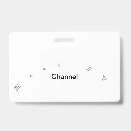 Crachá Coleção de Convite de Canal de TV Mnat