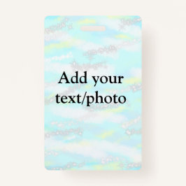 Crachá Coloração colorido simples adicione sua foto de te