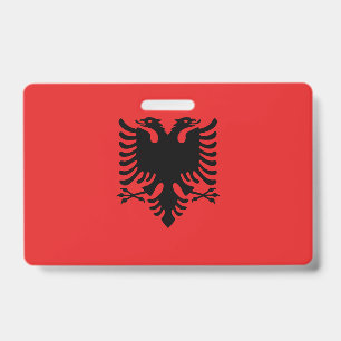 Crachá com a bandeira da Albânia