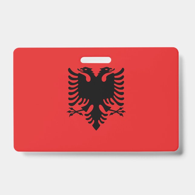 Crachá com a bandeira da Albânia (Frente)