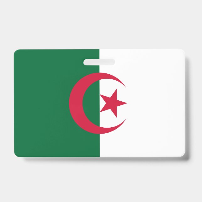 Crachá com a bandeira da Argélia (Frente)