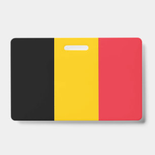 Crachá com a bandeira da Bélgica