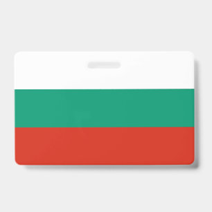 Crachá com a bandeira da Bulgária