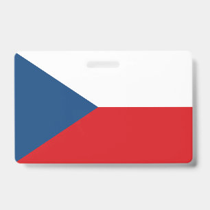 Crachá com a bandeira da Chéquia
