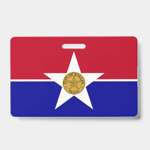 Crachá com a bandeira da Cidade de Dallas