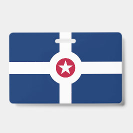 Crachá com a bandeira da Cidade de Indianapolis