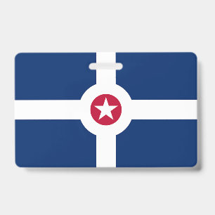 Crachá com a bandeira da Cidade de Indianapolis