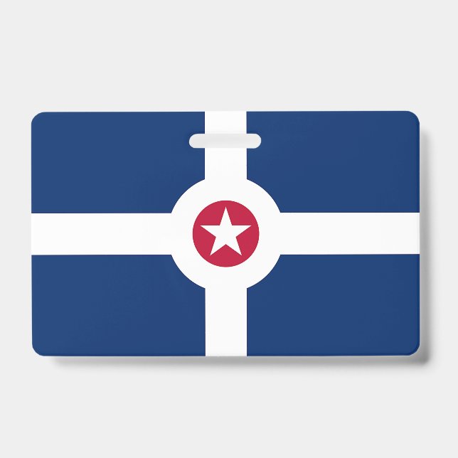 Crachá com a bandeira da Cidade de Indianapolis (Frente)