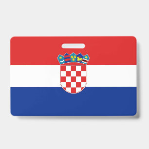 Crachá com a bandeira da Croácia
