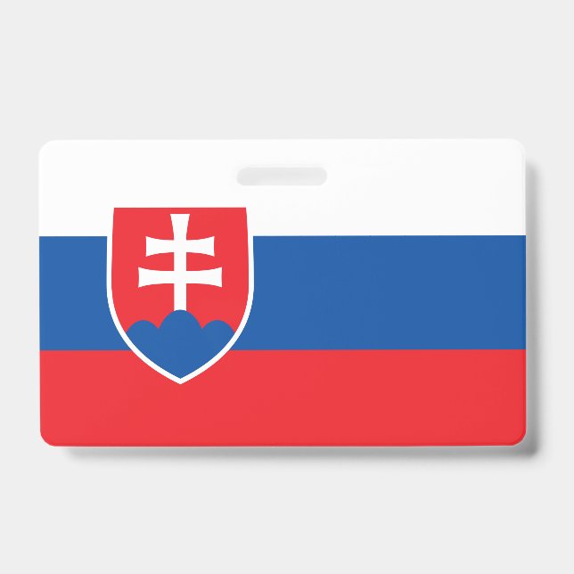 Crachá com a bandeira da Eslováquia (Frente)
