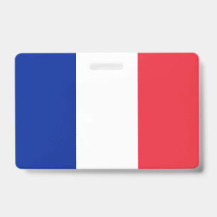 Crachá com a bandeira da França