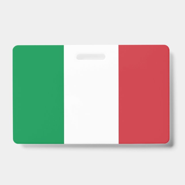 Crachá com a bandeira da Itália (Frente)