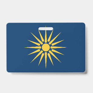 Crachá com a bandeira da Macedônia, Grécia
