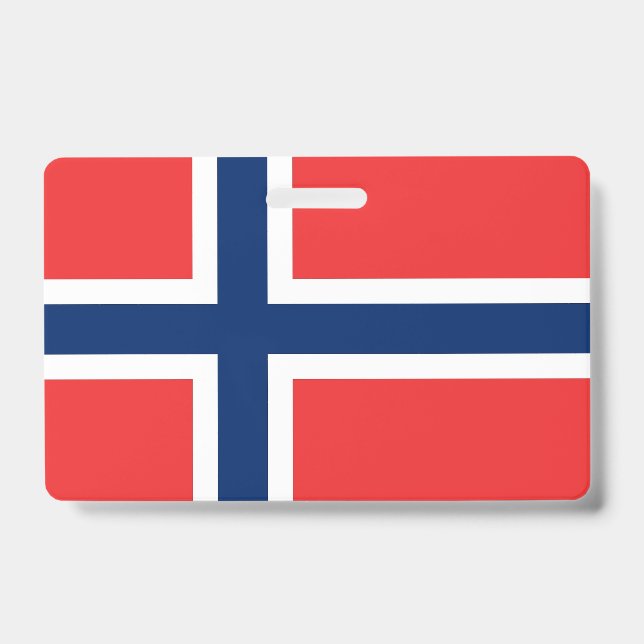 Crachá com a bandeira da Noruega (Frente)