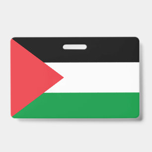 Crachá com a bandeira da Palestina