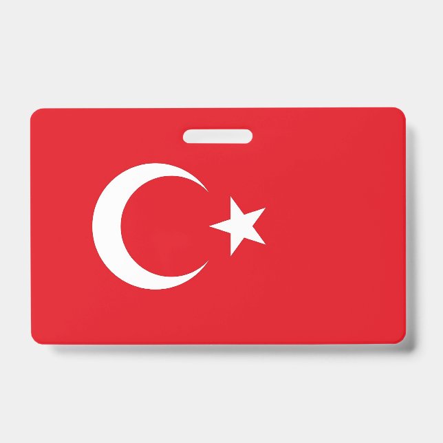 Crachá com a bandeira da Turquia (Frente)