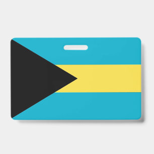 Crachá com a bandeira das Bahamas