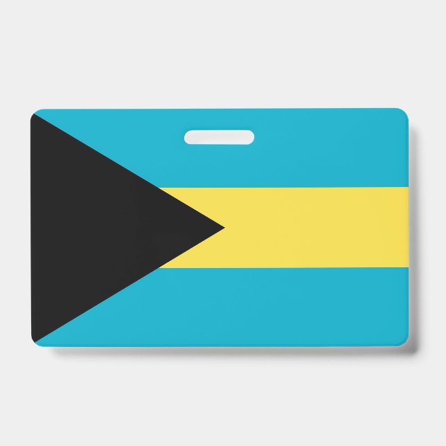 Crachá com a bandeira das Bahamas (Frente)