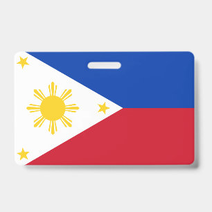 Crachá com a bandeira das Filipinas