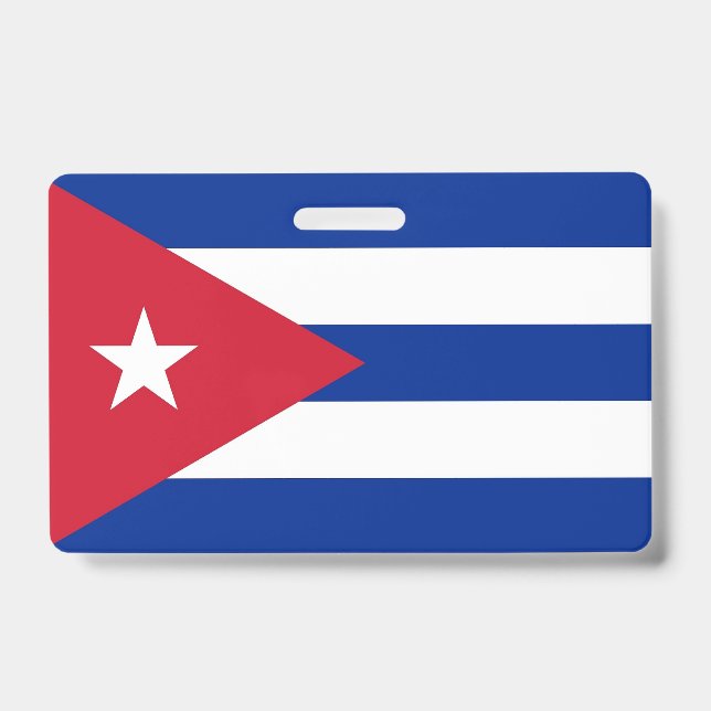 Crachá com a bandeira de Cuba (Frente)