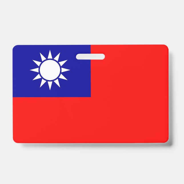 Crachá com a bandeira de Taiwan (Frente)