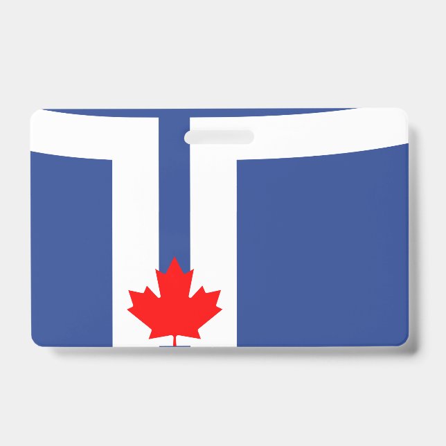Crachá com a bandeira de Toronto, Canadá (Frente)
