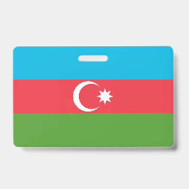Crachá com a bandeira do Azerbaijão