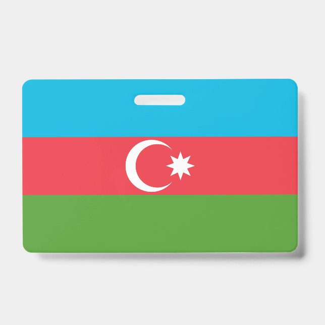 Crachá com a bandeira do Azerbaijão (Frente)