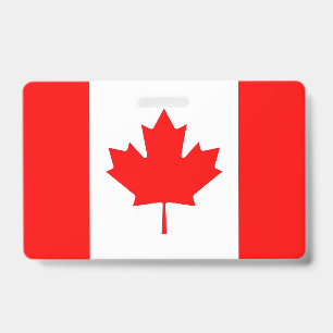 Crachá com a bandeira do Canadá