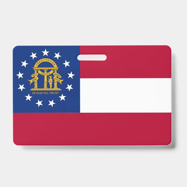Crachá com a bandeira do estado da Geórgia, EUA (Frente)