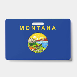Crachá com a bandeira do estado de Montana, EUA